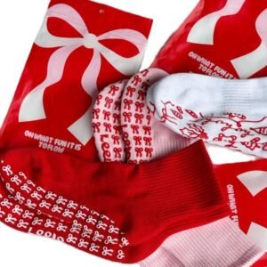 long yoga socks with grip for women anti skid gripper socks no slip socks for pilates (复制)