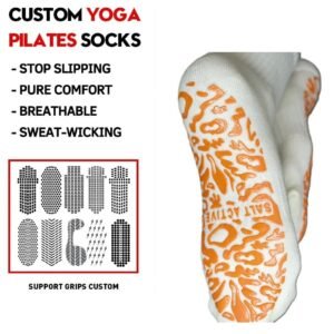 custom high quality grippy socks yoga grip socks pilates socks custom