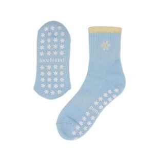 cute ruffle yoga pilates socks snug comfy grip socks pilates socks custom (复制)