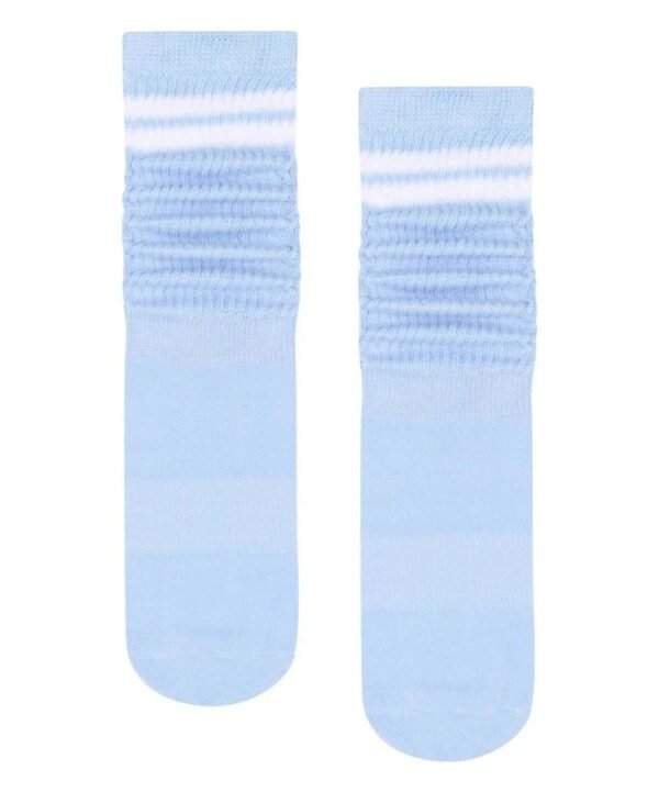 summer thin scrunch pilates socks skyline blue sporty slouchy pilates socks